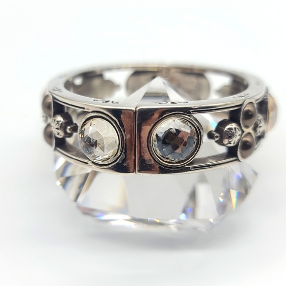 Brighton "SELENE" Hinged Cuff with Magnetic Clasp and Swarovski Crystals - Picture 7 of 13